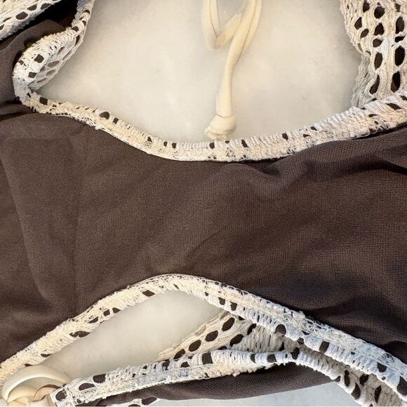Old Navy Tan and Cream Crochet Bikini Bottom - Picture 6 of 6